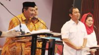 PANAS. Debat Pilwalkot Semarang pada Jumat malam berlangsung panas, para calon saling serang dan adu program. (Foto: Teguh Tsyuyoi/Jowonews)