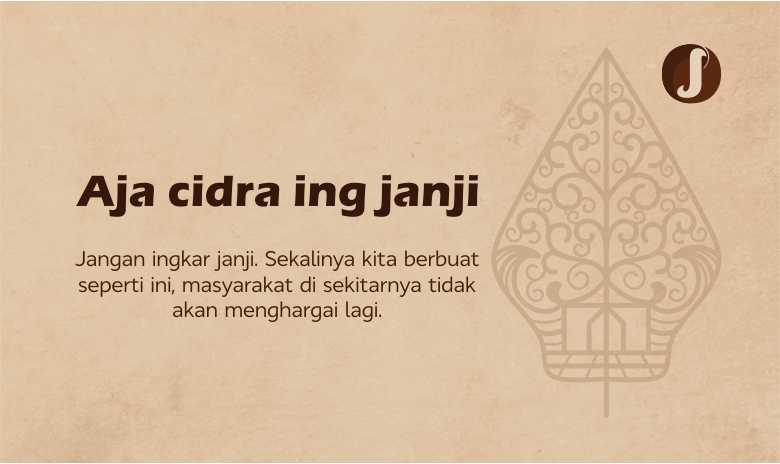 Aja Cidra Ing Janji, Petuah Jawa Agar Komitmen Terhadap Janji